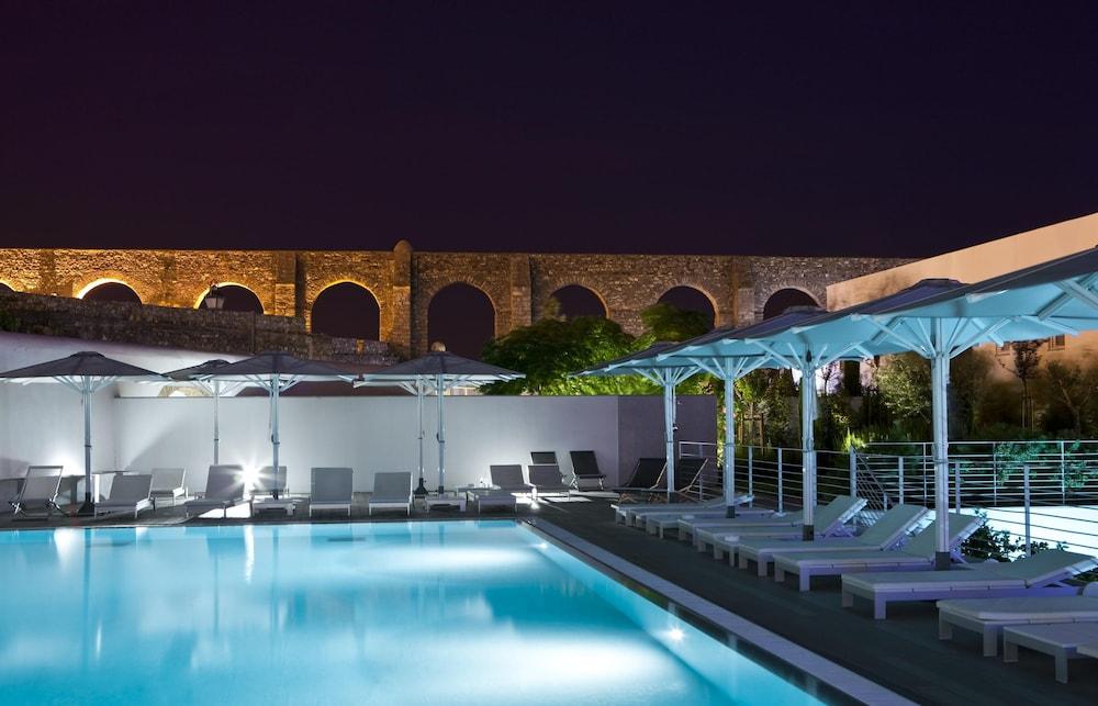 M'Ar De Ar Aqueduto Otel Évora Dış mekan fotoğraf The pool at the hotel