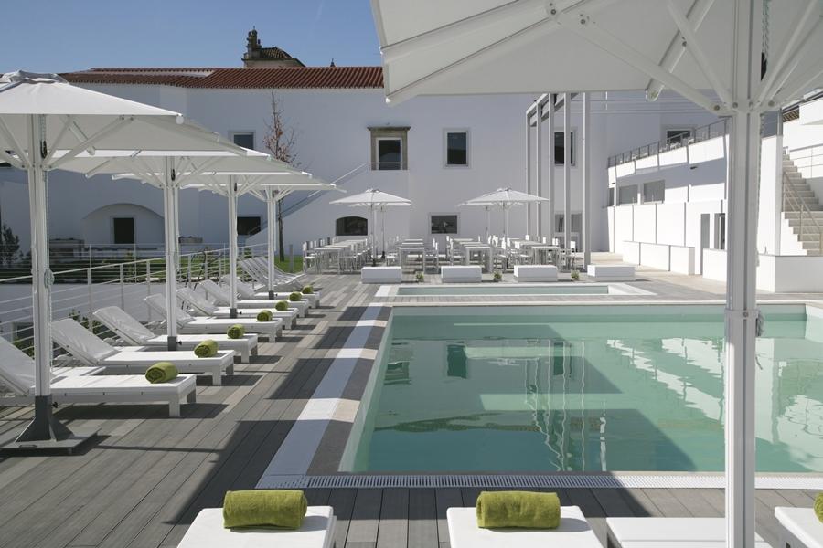 M'Ar De Ar Aqueduto Otel Évora Dış mekan fotoğraf The pool at the hotel